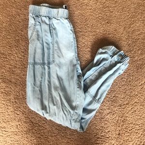 Denim American eagle joggers